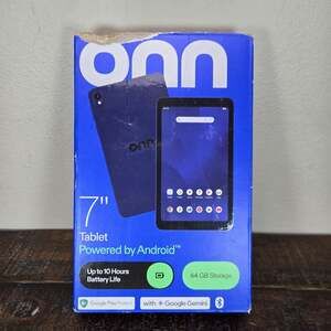 Onn 7" Core 1024x600 RES/2.0 GHz Octa Processor/4GB RAM/64 GB EXP MEMORY/10 HRS